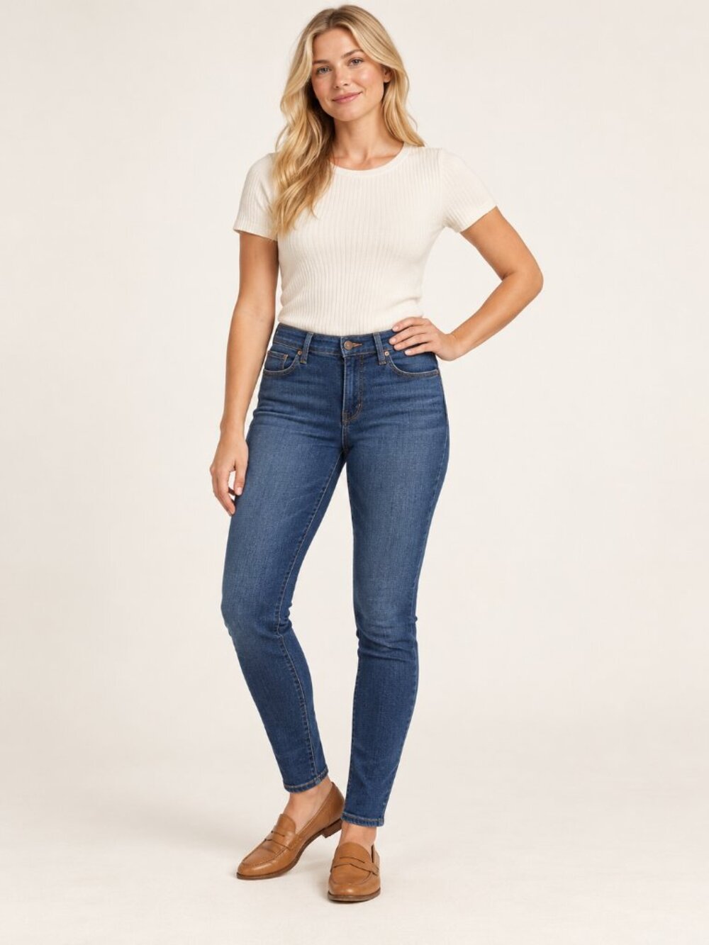 Levi’s Mid Rise Skinny Jeans Size 30 Blue Denim